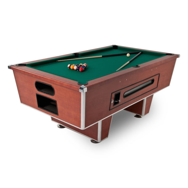 Coin Cherry Green Pool Table - Coin Operated
