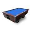 Coin Pool Table - Royal Mahogany Blue Pool Table - Coin Operated