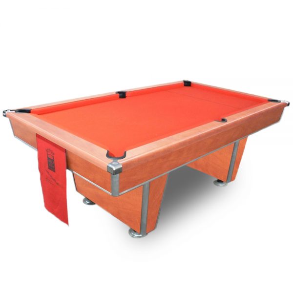 Prestige Cherry Red Cloth Pool Table - Prestige