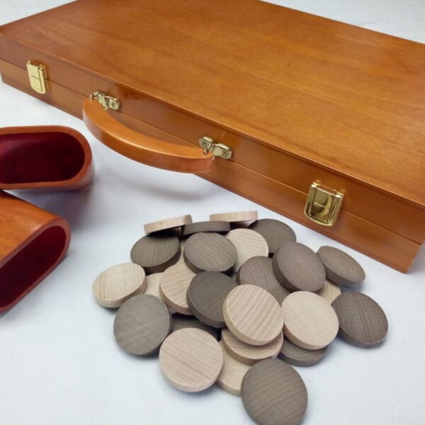 18 Red Wooden B/Gammon