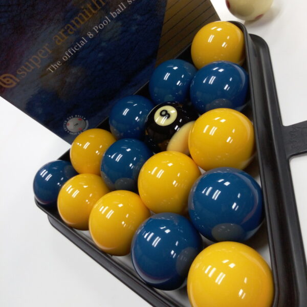 Aramith Super Pro Cup 8pool 50.8mm B&Y 2 Aramith Super Pro Cup Pool