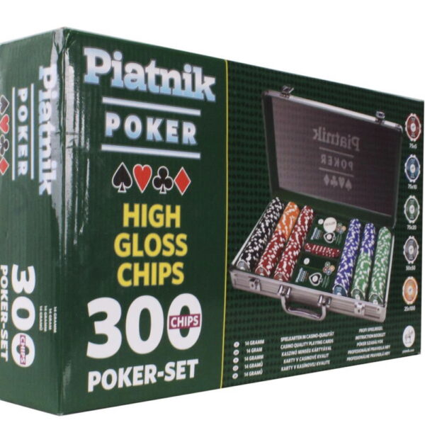 Poker Case - 300 Chips & 2 Decks 5 Ambassador ProPoker Carbon Fibre Poker Chip Set