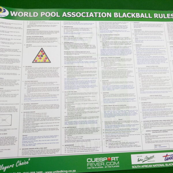 WPA Blackball Rule Poster 2 WPA Blackball Rule Poster