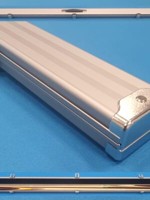 Aluminium (A08) 1 Piece Case - Holds 2 Cues