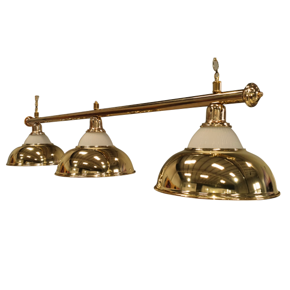 3 Head Glass + Gold Dome Light - Complete Set