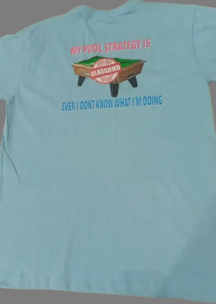 'My strategy' pool T-shirt
